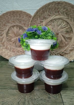 Foto resep Puding Coklat Vla Keju