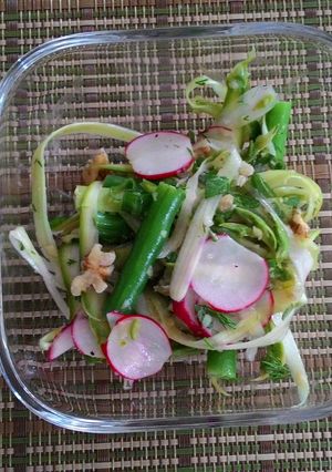 綠蘆筍四季豆沙拉 的食譜成品照片