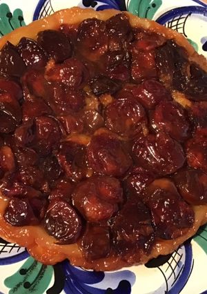 Une photo de Tarte renversée aux prunes d ante