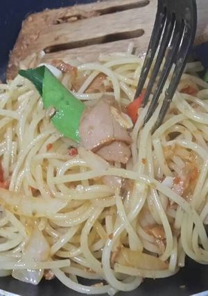 Foto resep Spaghetti Tuna Pedas