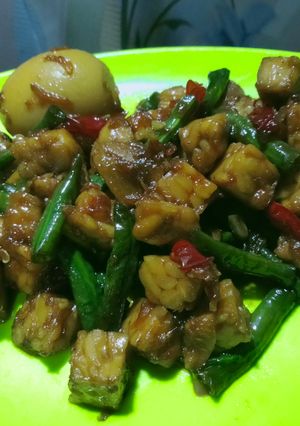 Foto resep Oseng Tempe Kacang Panjang