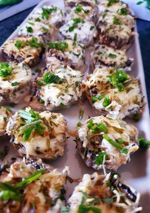 Une photo de Champignons farcis au fromage frais😋