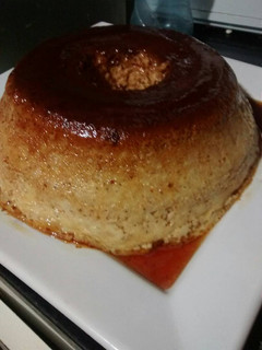 Una foto de Flan casero de dulce de leche
