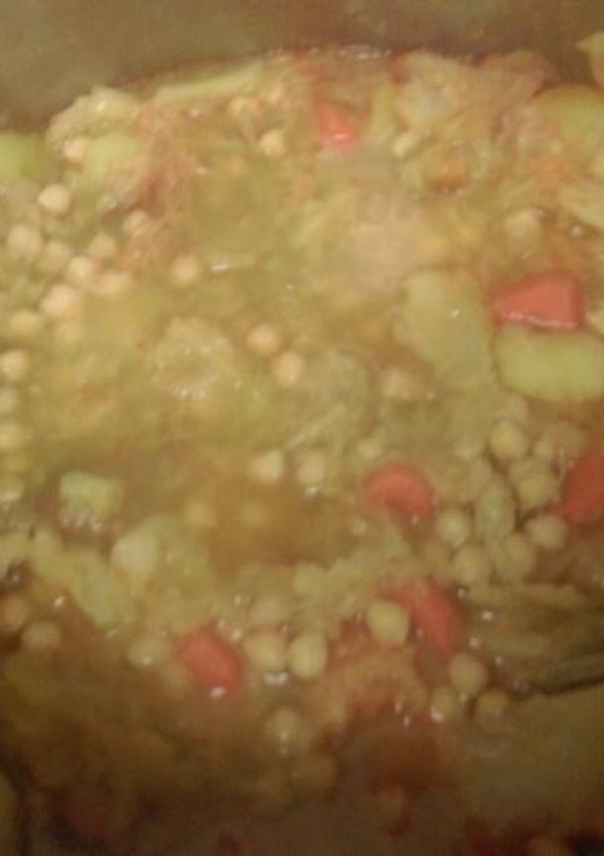 Una foto de Garbanzos con repollo