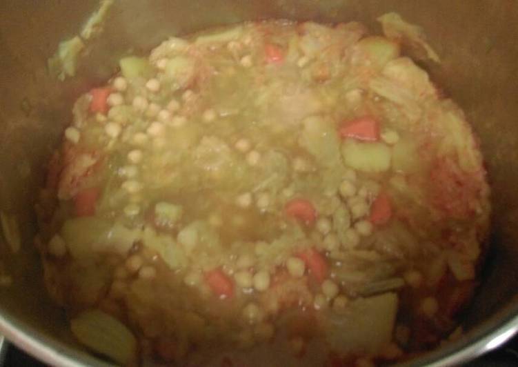 Garbanzos con repollo