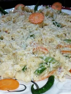 হোয়াইট সস পাস্তা (White sauce pasta recipe in bengali) রেসিপির প্রধান ছবি