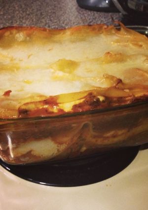 A picture of Christie's Homemade Lasagna.