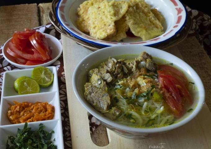 Resep Soto daging bening khas yogya Resep Soto daging bening khas yogya