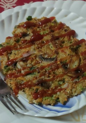 A picture of Oats veggie omlette.