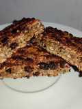Barritas de banana, granola y semillas