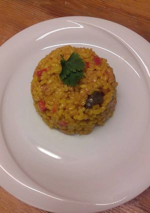 Foto principal de Arroz con higaditos de pollo en olla rápida