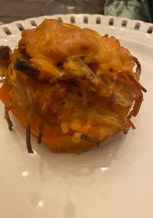 Une photo de Butternut farcie façon carbonara