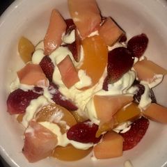 A picture of Strawberry Peach Ice cream.