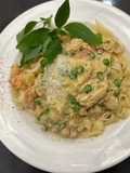 Super Fast AMAZING Salmon and Prawn Tagliatelle - WOW :P