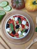 🌿 Salade grecque (pastèque feta concombre)