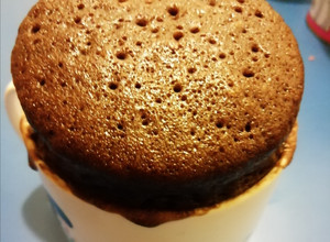 巧克力杯子蛋糕（微波爐版） 的食譜成品照片