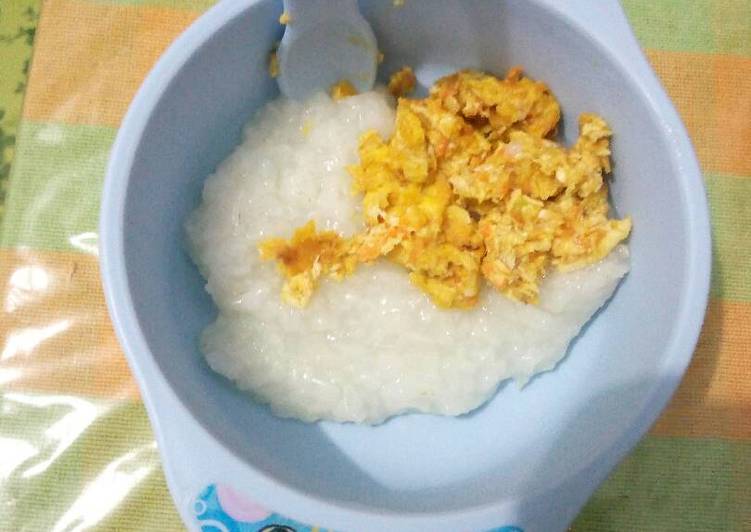 Resep Nasi tim orakarik telor- MPASI oleh Noengna Buddy 