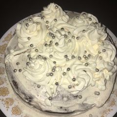 A picture of Moist 2 layer Red Velvet Cake.