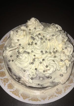 A picture of Moist 2 layer Red Velvet Cake.