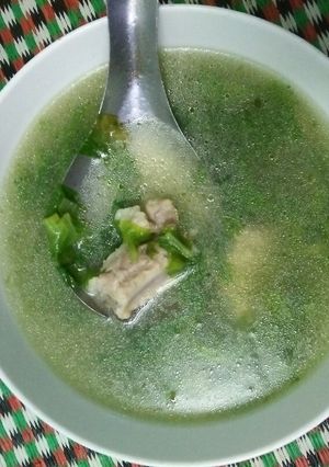 Hình của món Cải canh nấu xương!!!.