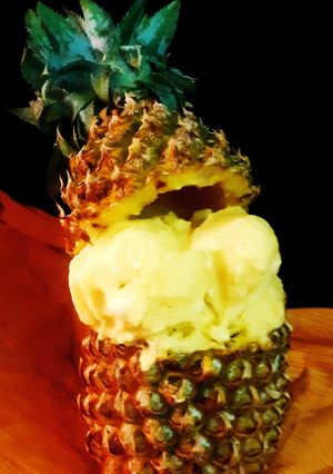 A picture of Pineapple coconut ice cream.