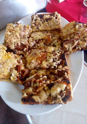 A picture of Home made pizza.
