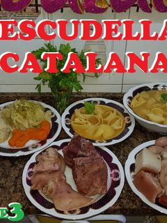 Una foto de Escudella catalana o cocido catalán