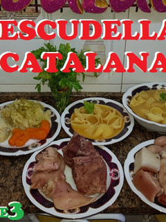 Una foto de Escudella catalana o cocido catalán