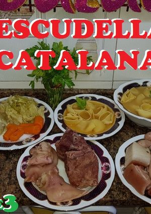 Una foto de Escudella catalana o cocido catalán