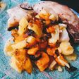 Pechito de cerdo al horno con vegetales