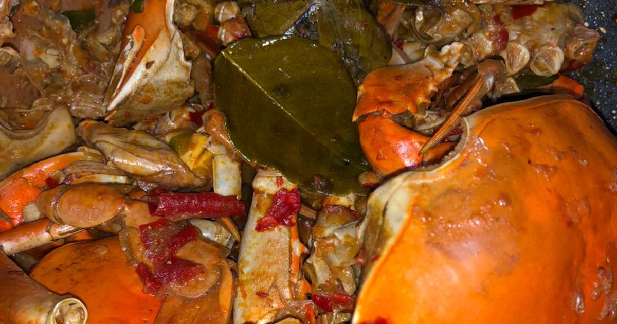 Kepiting saus Padang sederhana