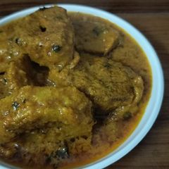 A picture of Soya chaap korma.