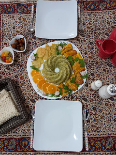 عکسی از دستور سبزی پلو با ماهی