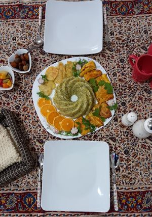 عکسی از دستور سبزی پلو با ماهی