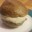 Pan al vapor con queso crema