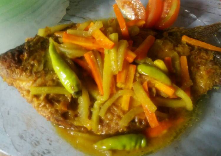Resep Gurame acar kuning Lezat