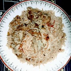 Mutton Yakhni Pulaw A picture of Mutton Yakhni Pulaw.