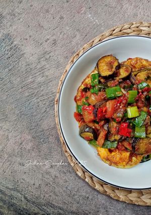 Foto resep 2. balado sambal terong telur