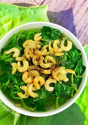 Hình của món Canh Rau Dền Nấu Tôm Khô.
