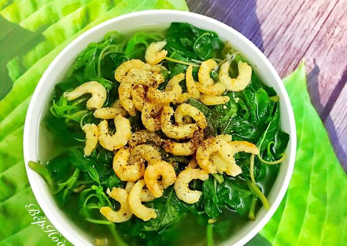 Cách Làm Món Canh Rau Dền Nấu Tôm Khô của Hoàng Oanh - Cookpad