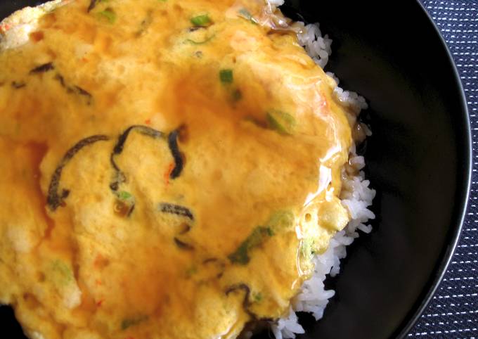 Crab Omelette Rice Bowl