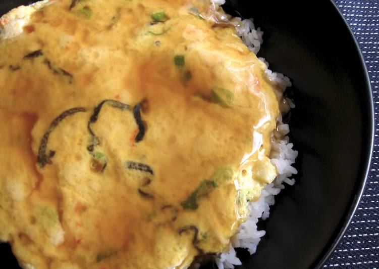 Crab Omelette Rice Bowl