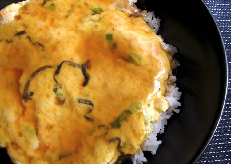 Easiest Way to Prepare Perfect Crab Omelette Rice Bowl