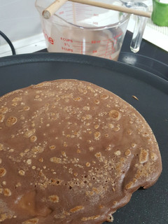 Una foto de Crepes de chocolate