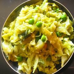 A picture of Cabbage (kootu style) subji.