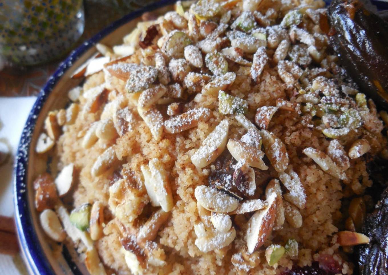 Couscous sucré aux raisins secs