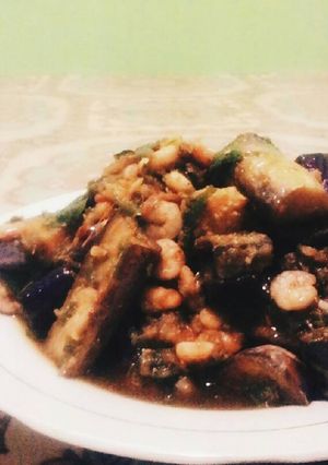 Foto resep Sambal Hijau Udang Terong