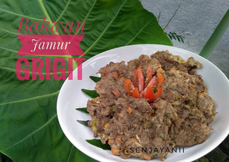 Cara Gampang meracik Bakwan Jamur Grigit Anti Gagal