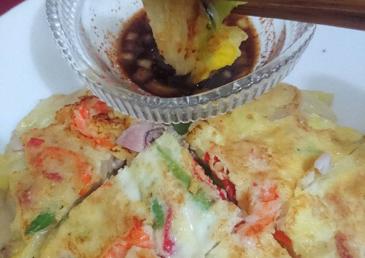 Resep Seafood &amp; Green Onion Pancake - aka Pajeon, Bikin Ngiler