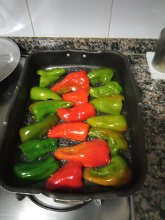 Una foto de Pimientos caseros asados al horno